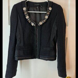 Elie Tahari Black Cropper Blazer